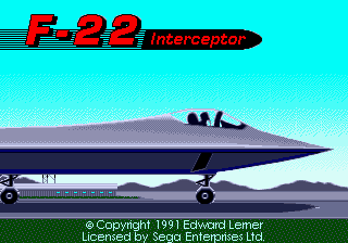 Заставка игры F-22 Interceptor